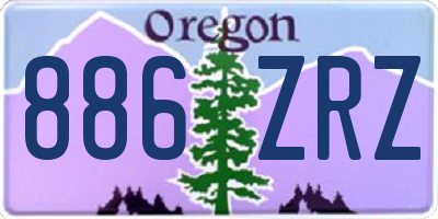 OR license plate 886ZRZ