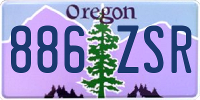 OR license plate 886ZSR