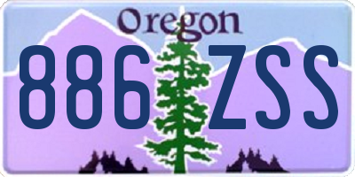 OR license plate 886ZSS