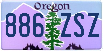 OR license plate 886ZSZ