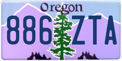OR license plate 886ZTA