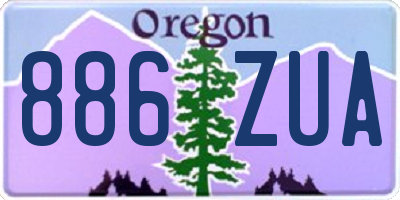 OR license plate 886ZUA