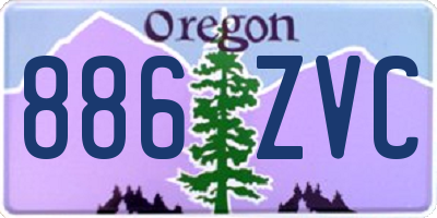 OR license plate 886ZVC