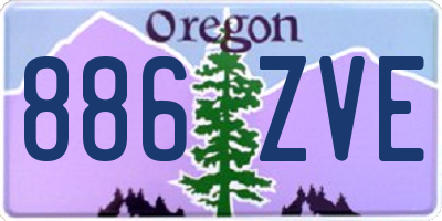 OR license plate 886ZVE