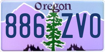 OR license plate 886ZVO