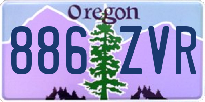 OR license plate 886ZVR