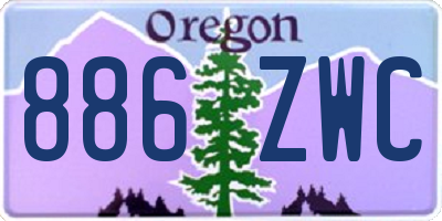 OR license plate 886ZWC