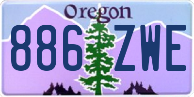 OR license plate 886ZWE