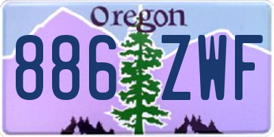 OR license plate 886ZWF