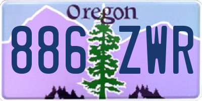 OR license plate 886ZWR