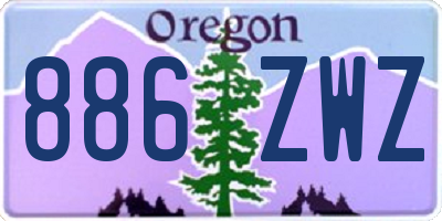 OR license plate 886ZWZ