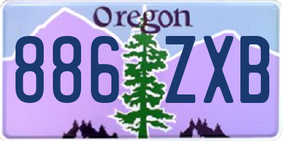 OR license plate 886ZXB