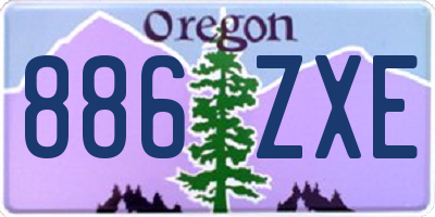 OR license plate 886ZXE