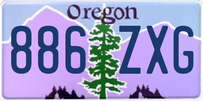 OR license plate 886ZXG