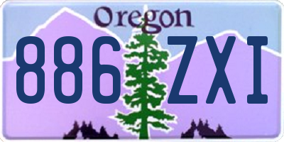 OR license plate 886ZXI
