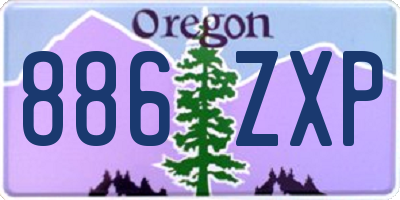 OR license plate 886ZXP
