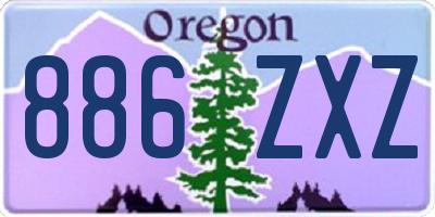 OR license plate 886ZXZ