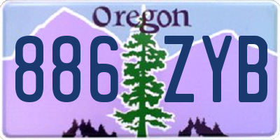 OR license plate 886ZYB