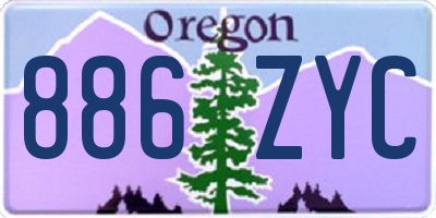 OR license plate 886ZYC