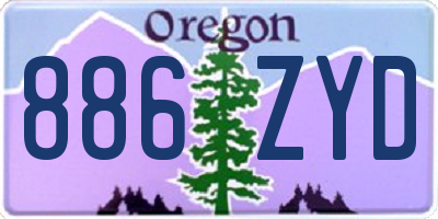 OR license plate 886ZYD