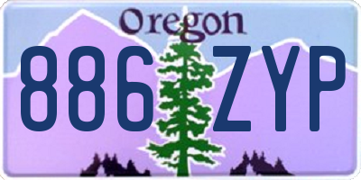 OR license plate 886ZYP
