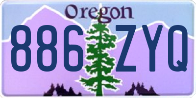 OR license plate 886ZYQ