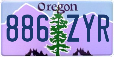 OR license plate 886ZYR