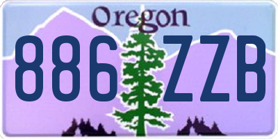 OR license plate 886ZZB