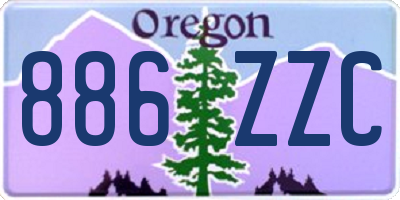 OR license plate 886ZZC