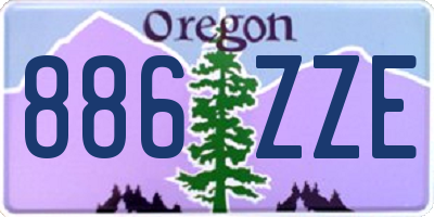 OR license plate 886ZZE
