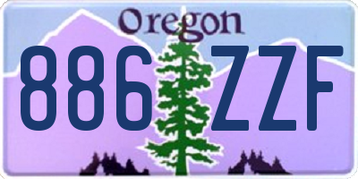 OR license plate 886ZZF