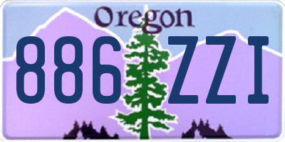 OR license plate 886ZZI