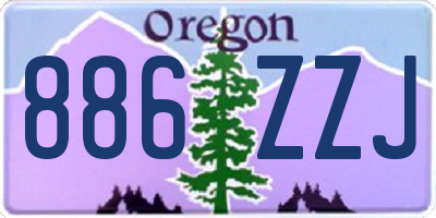 OR license plate 886ZZJ
