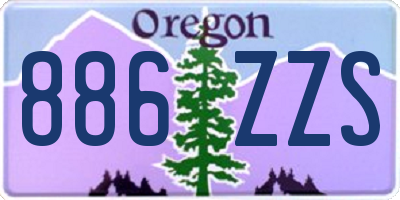 OR license plate 886ZZS