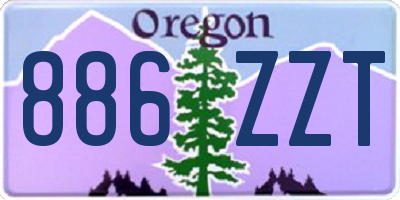 OR license plate 886ZZT