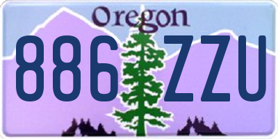 OR license plate 886ZZU