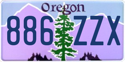 OR license plate 886ZZX