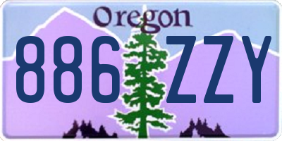 OR license plate 886ZZY