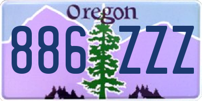OR license plate 886ZZZ