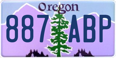 OR license plate 887ABP