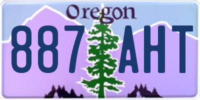 OR license plate 887AHT