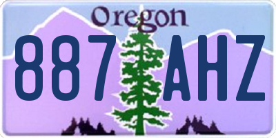 OR license plate 887AHZ
