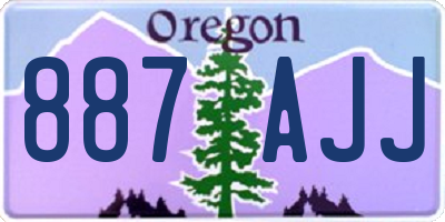 OR license plate 887AJJ