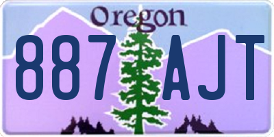 OR license plate 887AJT