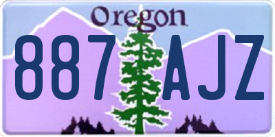 OR license plate 887AJZ
