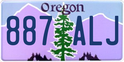 OR license plate 887ALJ