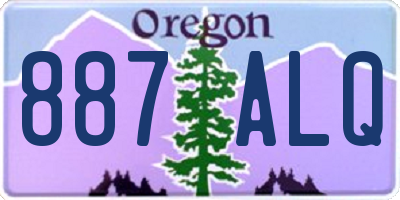 OR license plate 887ALQ