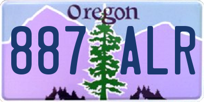OR license plate 887ALR