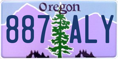 OR license plate 887ALY