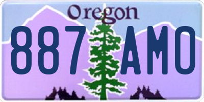 OR license plate 887AMO